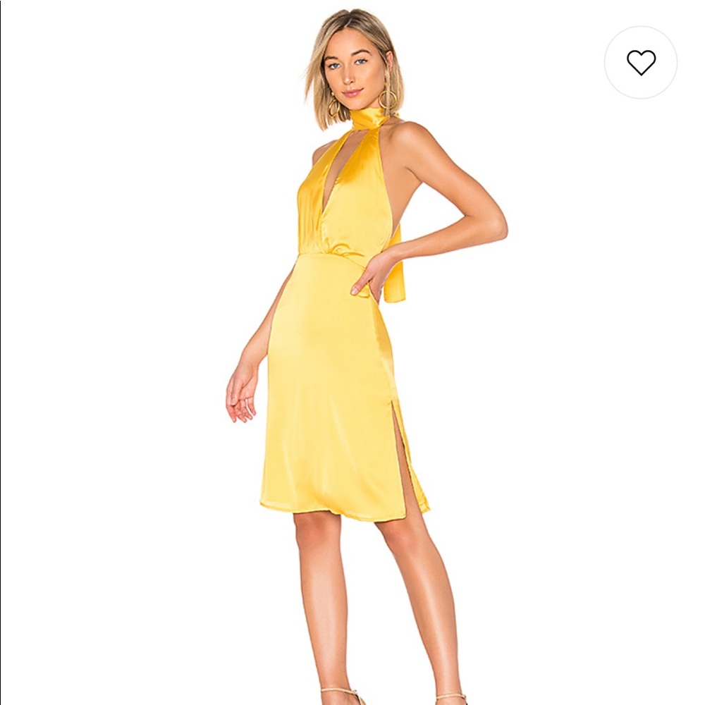 HALTER TIE DRESS IN MUSTARD YELLOW
LPA-NWOT